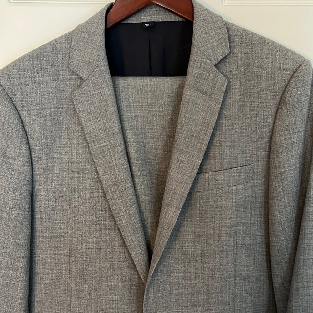 J. Crew Mens Grey Suit 38R Thompson Slim Fit Wool